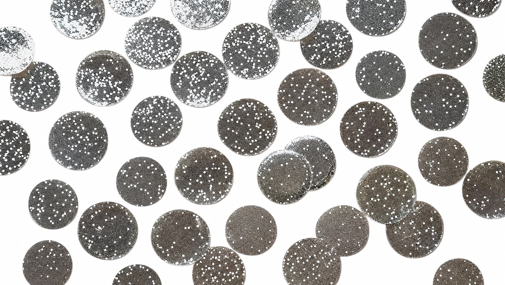 Silver Circle Confetti (1 LB)
