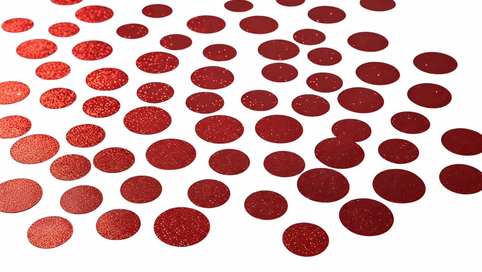 Red Circle Confetti (1 LB)